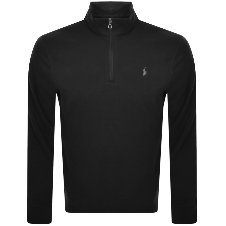 Ralph Lauren Half Zip Sweatshirt Black | Mainline Menswear x
